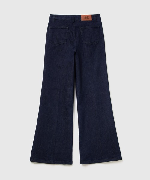 BENETTON (UNITED COLORS OF BENETTON)（ベネトンユナイテッドカラーズオブベネトン）の「ストレッチワイドデニムパンツ（デニムパンツ・レディース・ダークインディゴブルー/ライトインディゴブルー・40/38/42/36）」の10枚目の写真