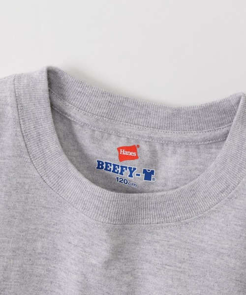 HANES(ヘインズ)の「【Hanes(ヘインズ)】BEEFY-Tシャツ(KIDS)(Tシャツ/カットソー・キッズ・ネイビー/ブラック/グレー/ホワイト・160cm/140cm/120cm/100cm)」の21枚目の写真