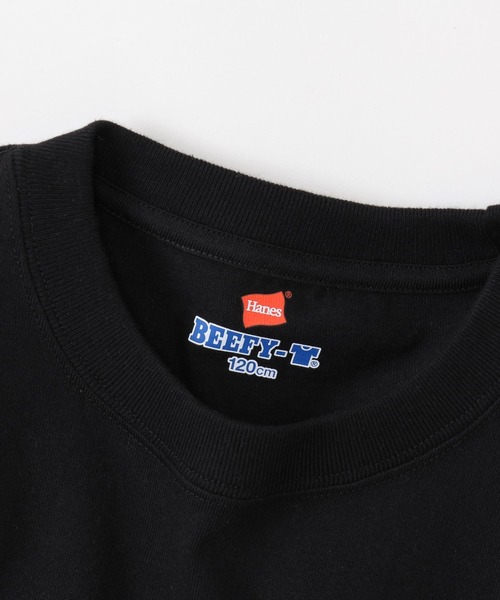 HANES(ヘインズ)の「【Hanes(ヘインズ)】BEEFY-Tシャツ(KIDS)(Tシャツ/カットソー・キッズ・ネイビー/ブラック/グレー/ホワイト・160cm/140cm/120cm/100cm)」の19枚目の写真