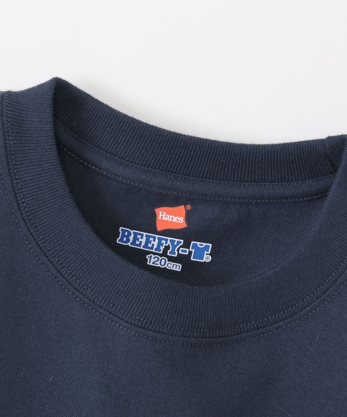 HANES(ヘインズ)の「【Hanes(ヘインズ)】BEEFY-Tシャツ(KIDS)(Tシャツ/カットソー・キッズ・ネイビー/ブラック/グレー/ホワイト・160cm/140cm/120cm/100cm)」の17枚目の写真