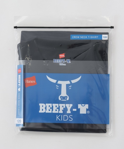 HANES(ヘインズ)の「【Hanes(ヘインズ)】BEEFY-Tシャツ(KIDS)(Tシャツ/カットソー・キッズ・ネイビー/ブラック/グレー/ホワイト・160cm/140cm/120cm/100cm)」の12枚目の写真