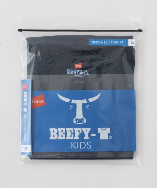 HANES(ヘインズ)の「【Hanes(ヘインズ)】BEEFY-Tシャツ(KIDS)(Tシャツ/カットソー・キッズ・ネイビー/ブラック/グレー/ホワイト・160cm/140cm/120cm/100cm)」の10枚目の写真