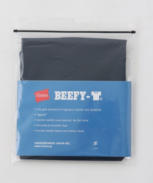 HANES(ヘインズ)の「【Hanes(ヘインズ)】BEEFY-Tシャツ(KIDS)(Tシャツ/カットソー・キッズ・ネイビー/ブラック/グレー/ホワイト・160cm/140cm/120cm/100cm)」の9枚目の写真