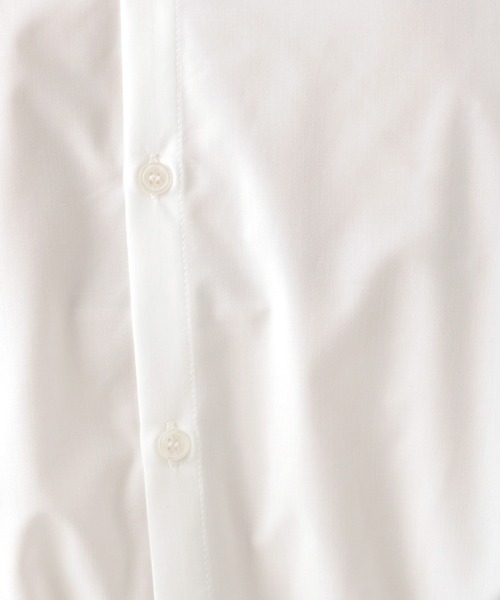 Elura（エルーラ）の「アイロンいらず2WAYブラウス（シャツ/ブラウス・レディース・ライトブルー/ホワイト/ホワイト系その他5・LARGE/MEDIUM）」の4枚目の写真