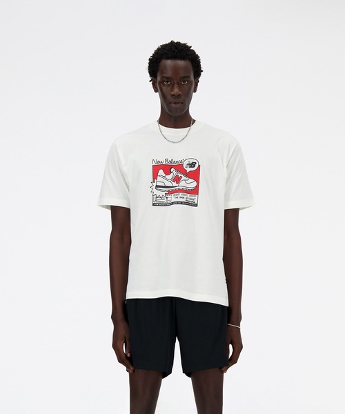 NEW BALANCE(ニューバランス)の「New Balance Ad リラックス ショートスリーブTシャツ(Tシャツ/カットソー・メンズ・ブラック/ライトグレー/オフホワイト・XX-LARGE/X-LARGE/LARGE/MEDIUM/SMALL)」の2枚目の写真