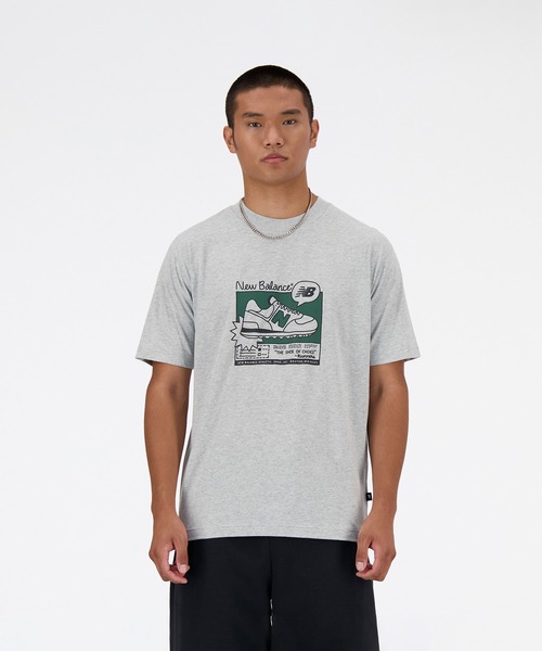 NEW BALANCE(ニューバランス)の「New Balance Ad リラックス ショートスリーブTシャツ(Tシャツ/カットソー・メンズ・ブラック/ライトグレー/オフホワイト・XX-LARGE/X-LARGE/LARGE/MEDIUM/SMALL)」の1枚目の写真