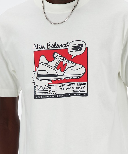 NEW BALANCE(ニューバランス)の「New Balance Ad リラックス ショートスリーブTシャツ(Tシャツ/カットソー・メンズ・ブラック/ライトグレー/オフホワイト・XX-LARGE/X-LARGE/LARGE/MEDIUM/SMALL)」の15枚目の写真