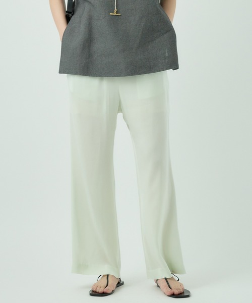 Chaos(カオス)の「Chaos(カオス)/【新色登場】シルシャーパンツ ◆セットアップ可◆(その他パンツ・レディース・サックスブルー/ブラウン/ブラック/ベージュ/ミント/ダークブラウン/パープル・FREE)」の6枚目の写真