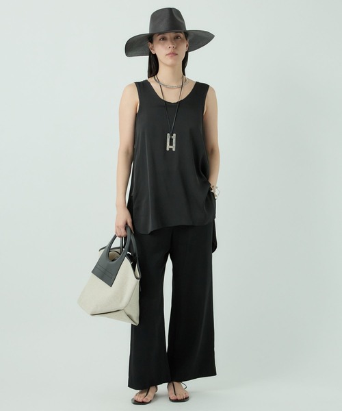 Chaos(カオス)の「Chaos(カオス)/【新色登場】シルシャーパンツ ◆セットアップ可◆(その他パンツ・レディース・サックスブルー/ブラウン/ブラック/ベージュ/ミント/ダークブラウン/パープル・FREE)」の22枚目の写真