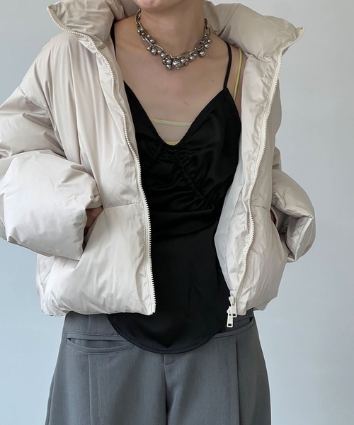 ハイネック ショートダウンジャケット chw24a003（ダウンジャケット/コート）｜chuclla（チュクラ）