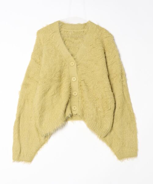byYOUANCE(バイユアンス)の「ボリュームフェザーショートカーディガン(カーディガン/ボレロ・レディース・アイボリー/ライトグレー/イエロー・FREE)」の16枚目の写真