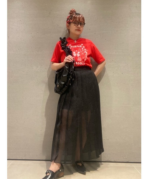 FURFUR（ファーファー）の「ALL GOOD CAT Tシャツ（Tシャツ/カットソー・レディース・ブラック/ライトブルー/ホワイト/ピンク/レッド・0/2）」の12枚目の写真