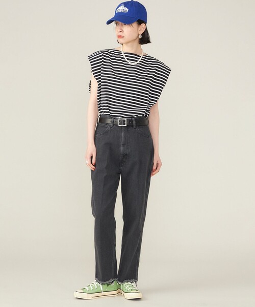 SHIPS（シップス）の「SHIPS NINE CASE:スリーブレス ボーダー TEE（タンクトップ・レディース・ブルー/ブラック・ONE SIZE）」の10枚目の写真