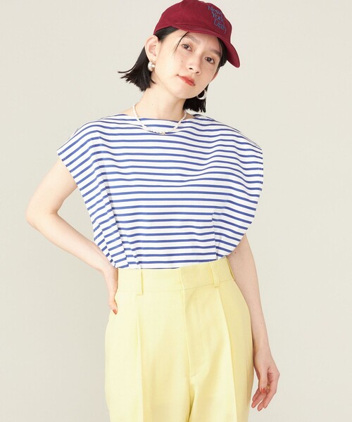 SHIPS（シップス）の「SHIPS NINE CASE:スリーブレス ボーダー TEE（タンクトップ・レディース・ブルー/ブラック・ONE SIZE）」の12枚目の写真