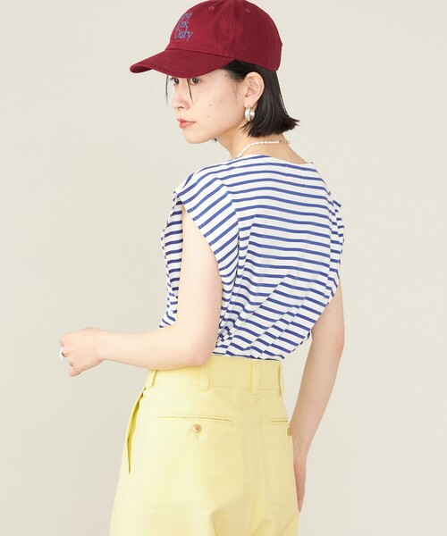 SHIPS（シップス）の「SHIPS NINE CASE:スリーブレス ボーダー TEE（タンクトップ・レディース・ブルー/ブラック・ONE SIZE）」の15枚目の写真