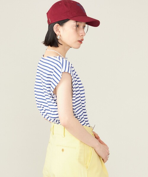 SHIPS（シップス）の「SHIPS NINE CASE:スリーブレス ボーダー TEE（タンクトップ・レディース・ブルー/ブラック・ONE SIZE）」の17枚目の写真