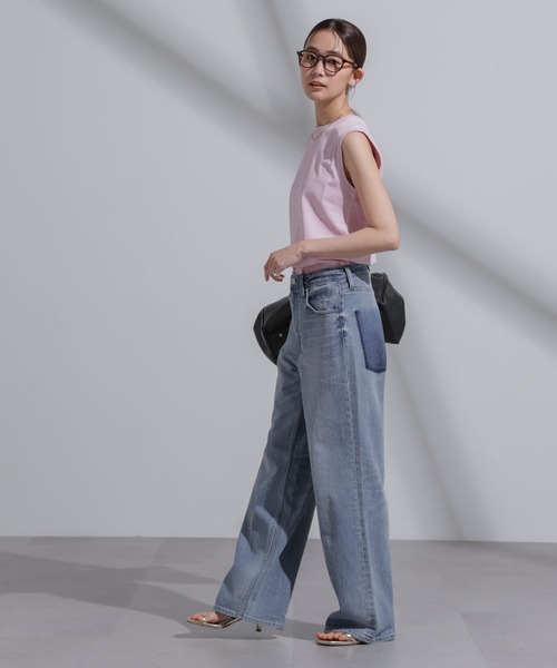 NANO universe(ナノユニバース)の「Anti Soaked(R) 汗染み防止 カラフルノースリTシャツ(Tシャツ/カットソー・レディース・ブルー/ライトピンク/ライム/レッド系その他3/ラベンダー・S/M)」の17枚目の写真