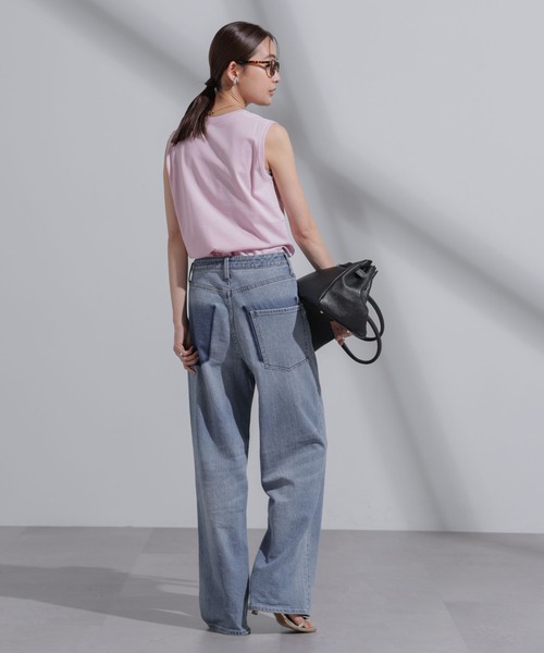 NANO universe(ナノユニバース)の「Anti Soaked(R) 汗染み防止 カラフルノースリTシャツ(Tシャツ/カットソー・レディース・ブルー/ライトピンク/ライム/レッド系その他3/ラベンダー・S/M)」の18枚目の写真