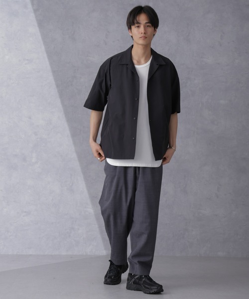 NANO universe（ナノユニバース）の「オーガニックコットンラウンドタンクトップ（タンクトップ・メンズ・ブラック/ホワイト・S/M/L/XL）」の6枚目の写真