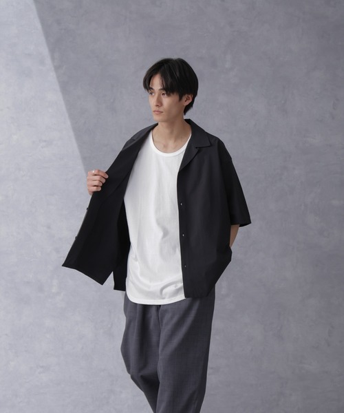 NANO universe（ナノユニバース）の「オーガニックコットンラウンドタンクトップ（タンクトップ・メンズ・ブラック/ホワイト・S/M/L/XL）」の8枚目の写真