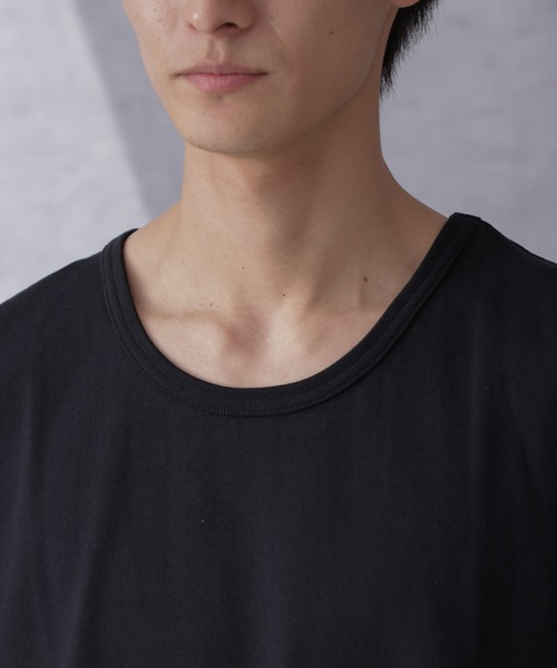 NANO universe（ナノユニバース）の「オーガニックコットンラウンドタンクトップ（タンクトップ・メンズ・ブラック/ホワイト・S/M/L/XL）」の16枚目の写真
