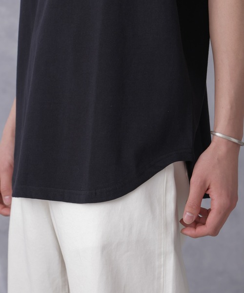 NANO universe（ナノユニバース）の「オーガニックコットンラウンドタンクトップ（タンクトップ・メンズ・ブラック/ホワイト・S/M/L/XL）」の18枚目の写真
