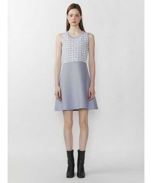 CALNAMUR（カルナムール）の「千鳥柄ニットワンピース（ワンピース・レディース・ベージュ/ブラック/ライトブルー・FREE）」の15枚目の写真