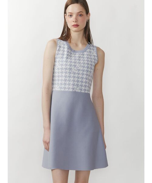 CALNAMUR（カルナムール）の「千鳥柄ニットワンピース（ワンピース・レディース・ベージュ/ブラック/ライトブルー・FREE）」の18枚目の写真