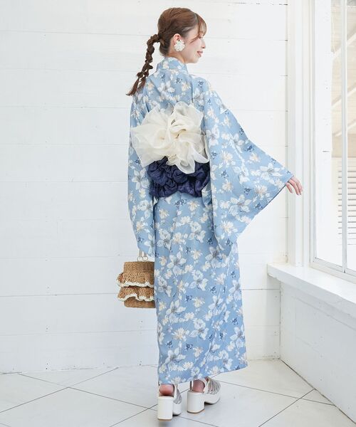 monepine モネピネ　浴衣　2way original graphic yukata/オリジナルグラフィック浴衣【レース帯