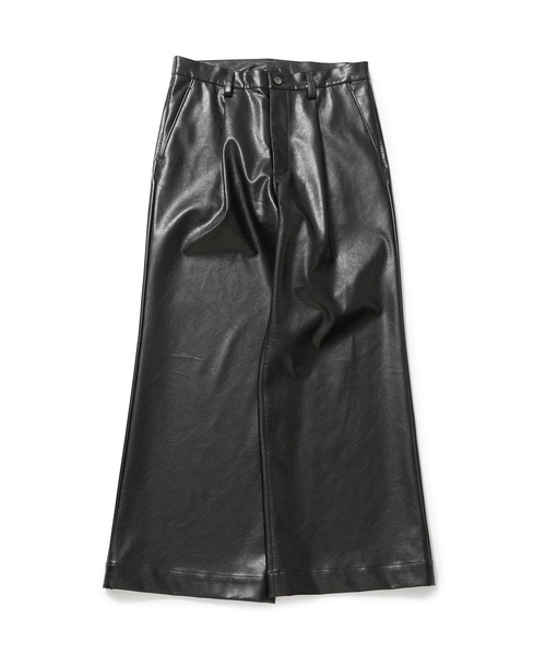 JUNRED（ジュンレッド）の「ヴィンテージレザーワイドフレアパンツ（その他パンツ・メンズ・ダークブラウン/ブラック・S/M/L）」の14枚目の写真