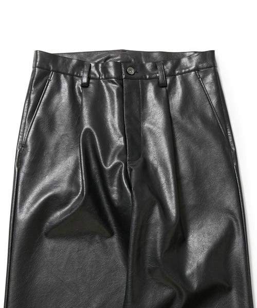 JUNRED（ジュンレッド）の「ヴィンテージレザーワイドフレアパンツ（その他パンツ・メンズ・ダークブラウン/ブラック・S/M/L）」の16枚目の写真