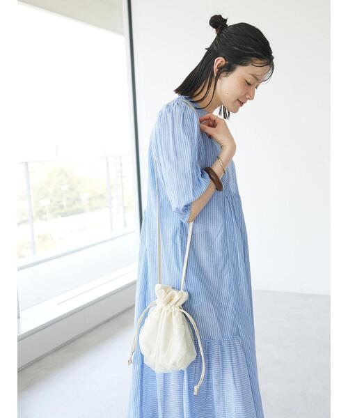 CRAFT STANDARD BOUTIQUE（クラフトスタンダードブティック）の「【WEB限定】シアー巾着ショルダーバッグ（ショルダーバッグ・レディース・オレンジ/ホワイト/ブラック・FREE）」の7枚目の写真