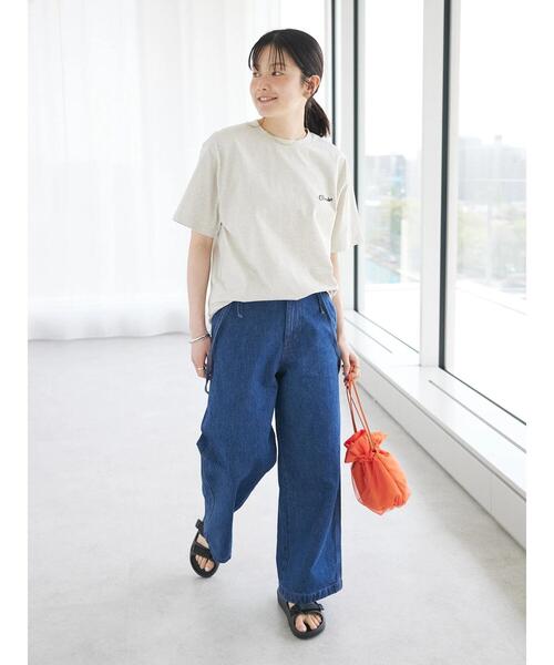 CRAFT STANDARD BOUTIQUE（クラフトスタンダードブティック）の「【WEB限定】シアー巾着ショルダーバッグ（ショルダーバッグ・レディース・オレンジ/ホワイト/ブラック・FREE）」の10枚目の写真