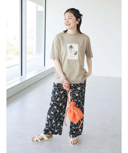 CRAFT STANDARD BOUTIQUE（クラフトスタンダードブティック）の「【WEB限定】シアー巾着ショルダーバッグ（ショルダーバッグ・レディース・オレンジ/ホワイト/ブラック・FREE）」の11枚目の写真