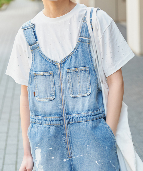 Spick & Span(スピックアンドスパン)の「ラインストーンTシャツ(Tシャツ/カットソー・レディース・ブラック/ホワイト・FREE)」の22枚目の写真