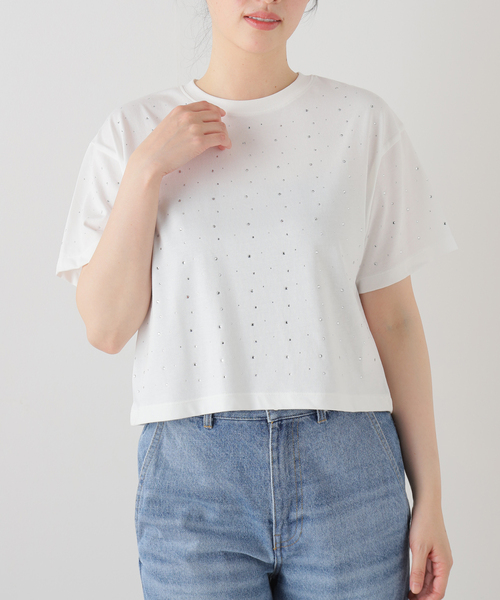セール】ラインストーンTシャツ（Tシャツ/カットソー）｜Spick