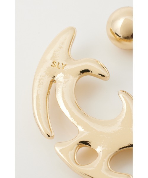 SLY（スライ）の「POINTED DESIGN P/EARRING ポインティド デザイン ピアス（ピアス（両耳用）・レディース・ゴールド/シルバー・FREE）」の4枚目の写真