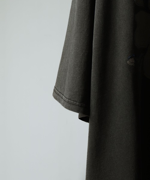 NILWAY(ニルウェイ)の「ピグメントプリント オーバーサイズ 半袖 Tシャツ / ヴィンテージ デザイン ピグメント 半袖 プリントTシャツ(Tシャツ/カットソー・メンズ・グリーン/グリーン系/チャコール/パープル/ホワイト系/オフホワイト/グレー系/パープル系・MEDIUM/LARGE)」の16枚目の写真