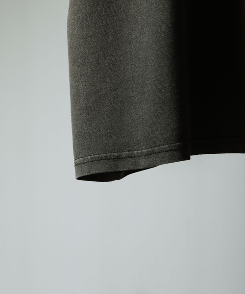 NILWAY(ニルウェイ)の「ピグメントプリント オーバーサイズ 半袖 Tシャツ / ヴィンテージ デザイン ピグメント 半袖 プリントTシャツ(Tシャツ/カットソー・メンズ・グリーン/グリーン系/チャコール/パープル/ホワイト系/オフホワイト/グレー系/パープル系・MEDIUM/LARGE)」の18枚目の写真