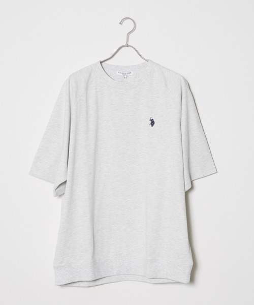 U.S. POLO ASSN.(ユーエスポロアッスン)の「U.S. POLO ASSN./ユーエスポロアッスン クルーショートスリーブ 半袖Tシャツ(Tシャツ/カットソー・メンズ・スミクロ/杢グレー/オフホワイト/ネイビー/ブラック・LL/M/L)」の4枚目の写真