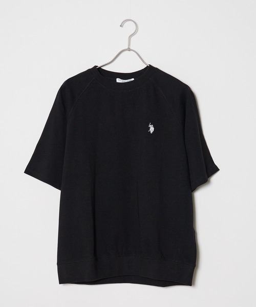 U.S. POLO ASSN.(ユーエスポロアッスン)の「U.S. POLO ASSN./ユーエスポロアッスン クルーショートスリーブ 半袖Tシャツ(Tシャツ/カットソー・メンズ・スミクロ/杢グレー/オフホワイト/ネイビー/ブラック・LL/M/L)」の2枚目の写真