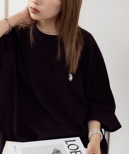 U.S. POLO ASSN.(ユーエスポロアッスン)の「U.S. POLO ASSN./ユーエスポロアッスン クルーショートスリーブ 半袖Tシャツ(Tシャツ/カットソー・メンズ・スミクロ/杢グレー/オフホワイト/ネイビー/ブラック・LL/M/L)」の21枚目の写真