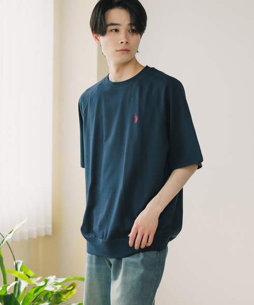U.S. POLO ASSN.(ユーエスポロアッスン)の「U.S. POLO ASSN./ユーエスポロアッスン クルーショートスリーブ 半袖Tシャツ(Tシャツ/カットソー・メンズ・スミクロ/杢グレー/オフホワイト/ネイビー/ブラック・LL/M/L)」の14枚目の写真