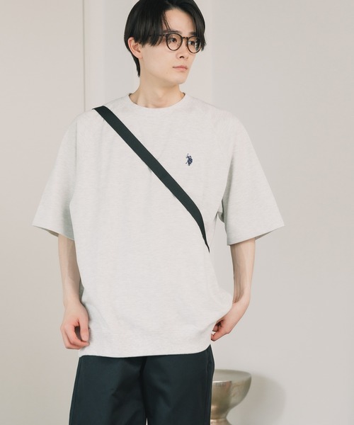 U.S. POLO ASSN.(ユーエスポロアッスン)の「U.S. POLO ASSN./ユーエスポロアッスン クルーショートスリーブ 半袖Tシャツ(Tシャツ/カットソー・メンズ・スミクロ/杢グレー/オフホワイト/ネイビー/ブラック・LL/M/L)」の16枚目の写真