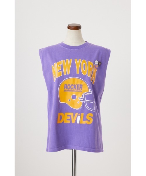 SHEL'TTER ORIGINAL(シェルターオリジナル)の「【NEWTONE】DEVILS タンク(タンクトップ・レディース・グリーン/ホワイト/パープル/ライトブラック・MEDIUM)」の4枚目の写真