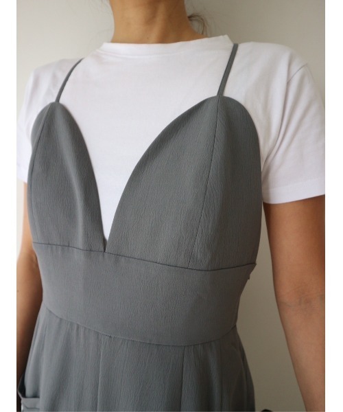 TRUNC（トランクエイティーエイト）の「Heart Cutting Overalls（サロペット/オーバーオール・レディース・グレー/ブラック/アイボリー・FREE）」の8枚目の写真