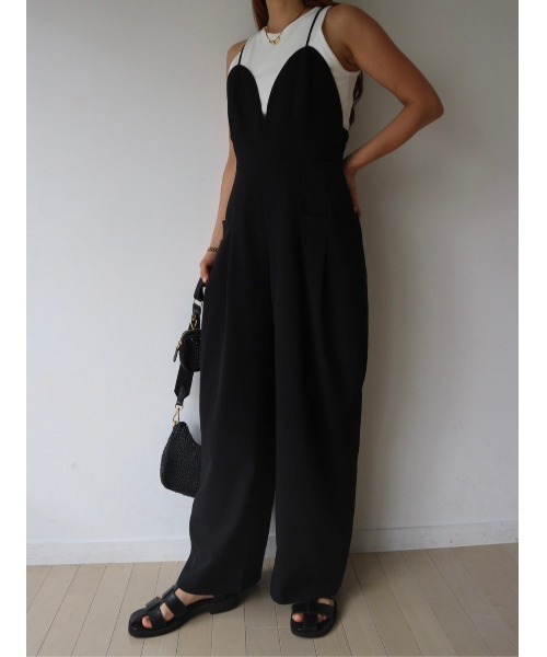 TRUNC（トランクエイティーエイト）の「Heart Cutting Overalls（サロペット/オーバーオール・レディース・グレー/ブラック/アイボリー・FREE）」の13枚目の写真