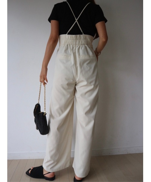 TRUNC（トランクエイティーエイト）の「Heart Cutting Overalls（サロペット/オーバーオール・レディース・グレー/ブラック/アイボリー・FREE）」の19枚目の写真