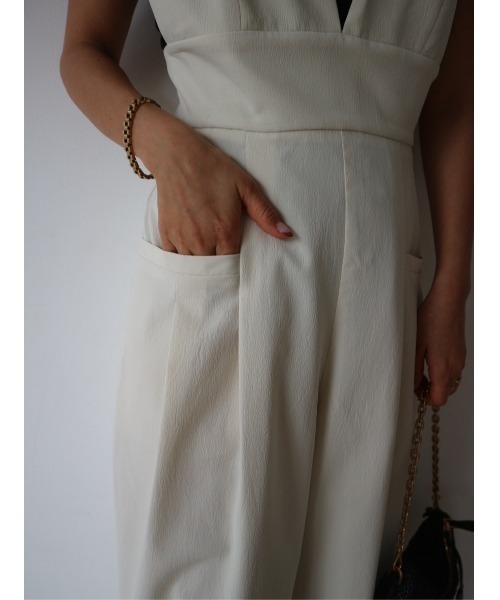 TRUNC（トランクエイティーエイト）の「Heart Cutting Overalls（サロペット/オーバーオール・レディース・グレー/ブラック/アイボリー・FREE）」の21枚目の写真