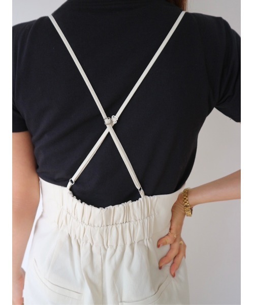 TRUNC（トランクエイティーエイト）の「Heart Cutting Overalls（サロペット/オーバーオール・レディース・グレー/ブラック/アイボリー・FREE）」の22枚目の写真